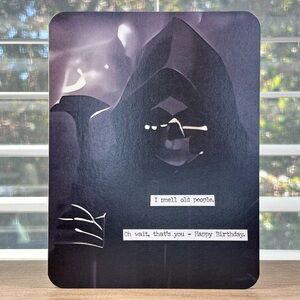 Handmade Funny Dark Humor Birthday Greeting Card